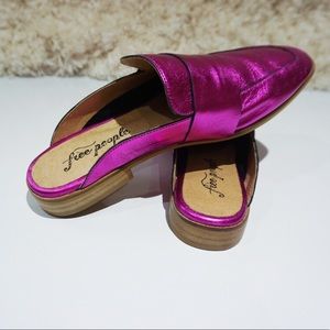 Freepeople metallic slide loafer